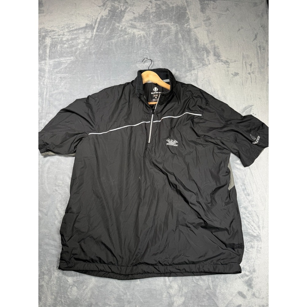 Sunice Weather Desert Mountain Windbreaker Jacket Mens 2XL Black Short Sleeve